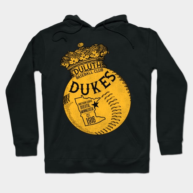 Defunct Duluth Dukes Baseball Team Hoodie by Defunctland